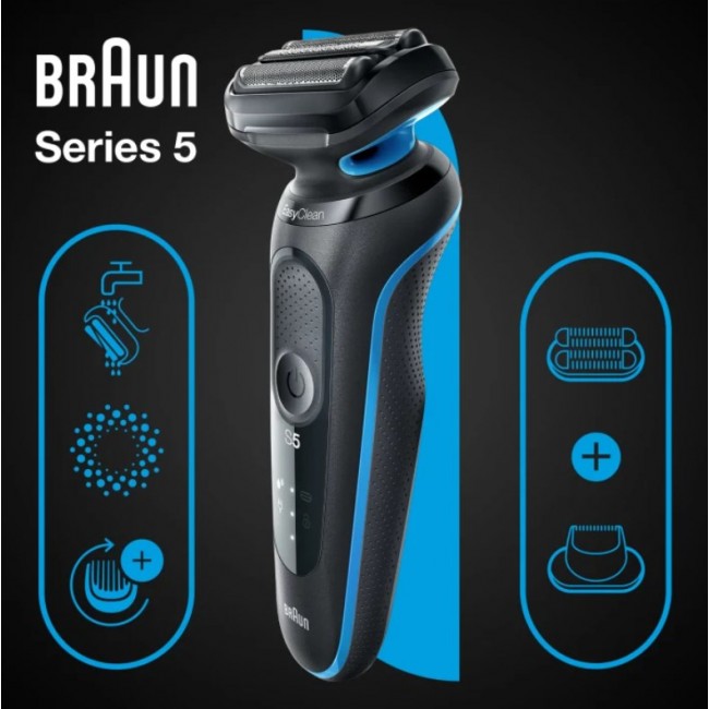 Braun Series 5 51-B1820s Foil shaver Black, Blue