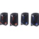 PC SPEAKERS ROCKET 2.0 6W LED USB BLACK