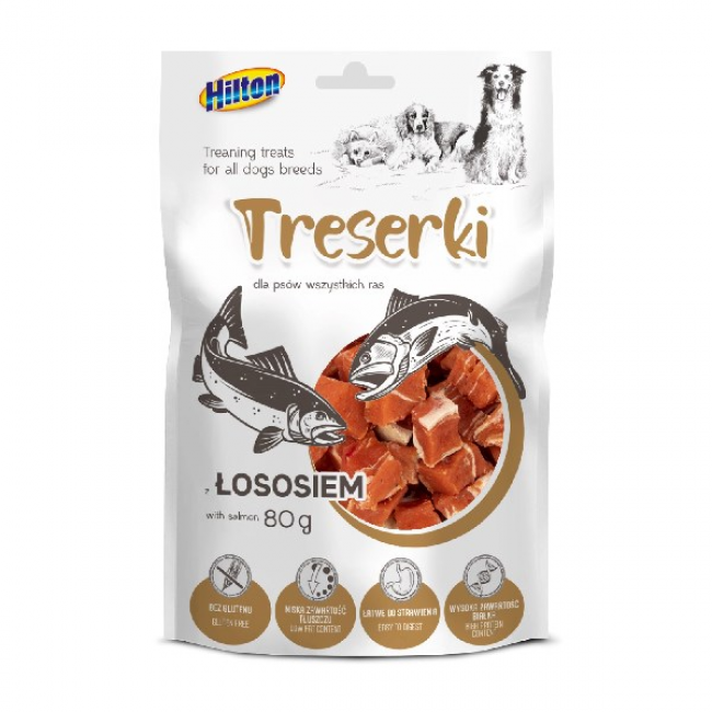 HILTON Treats with salmon - dog treat - 80g