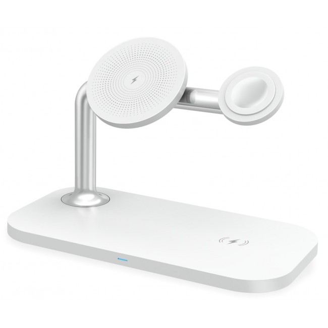 RealPower ChargeAIR Mag Headphones, Smartphone, Smartwatch White USB Wireless charging Indoor