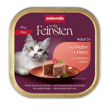 ANIMONDA Vom Feinsten Adult P t Chicken and hearts - wet cat food - 85g