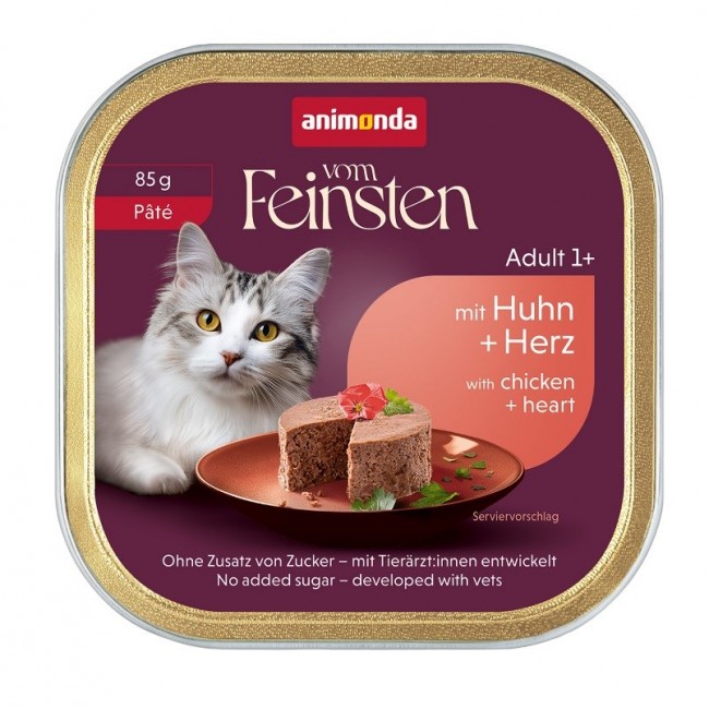 ANIMONDA Vom Feinsten Adult P t Chicken and hearts - wet cat food - 85g