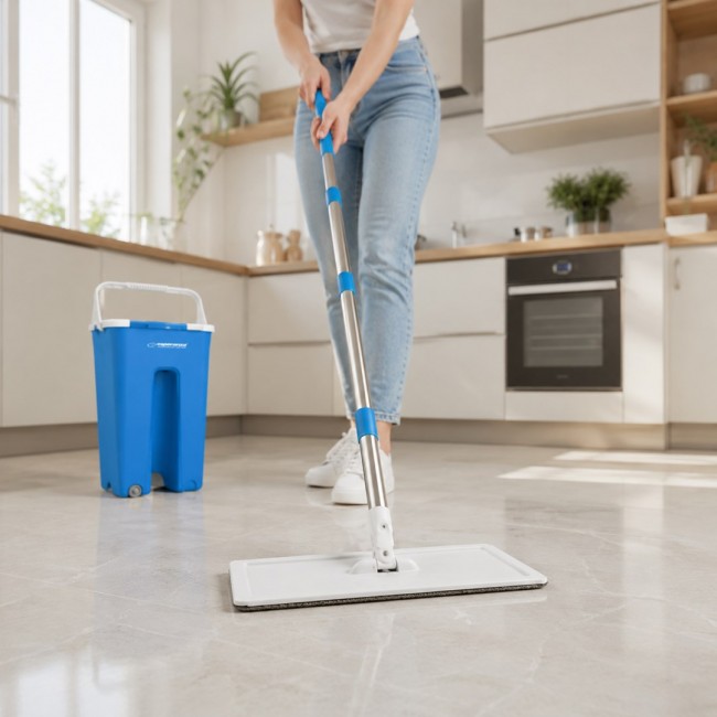 Esperanza EHS004 Flat mop with bucket