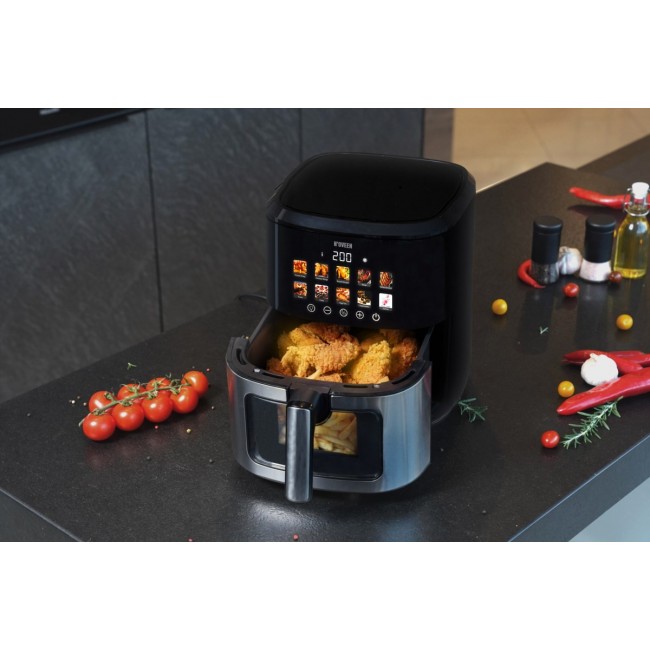 N'oveen AF770 X-LINE Greaseless deep fat fryer Black, Silver N'oveen AF770 X-LINE Greaseless deep fat fryer Black, Silver
