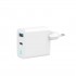 Gembird TA-UC-PDQC65L-W-01 mobile device charger Universal White AC Fast charging Indoor