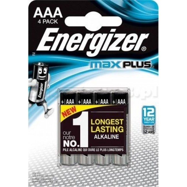 ENERGIZER BATTERY MAX PLUS AAA LR03, 4 ECO ENERGIZER BATTERY MAX PLUS AAA LR03, 4 ECO