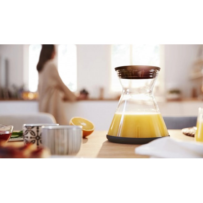 Bosch MCP72GPB citrus press Plastic, Stainless steel Black, Transparent