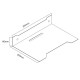 Maclean decoder wall shelf, single, max. 5kg, steel, MC-122 Maclean decoder wall shelf, single, max. 5kg, steel, MC-122
