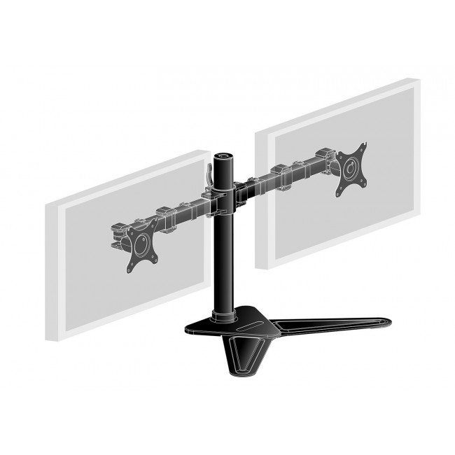 iiyama The DS1002D-B1 is a desk mount stand for two flat screens up to 30 