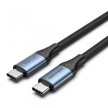 Vention USB 4.0 5A 40Gbps USB-C to C cable, braided, 1m