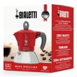 Bialetti Moka induction Moka pot 0.1 L Red, Silver Bialetti Moka induction Moka pot 0.1 L Red, Silver