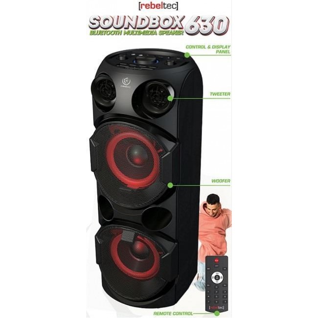 Rebeltec SoundBox 630 Portable Bluetooth player 70W RMS