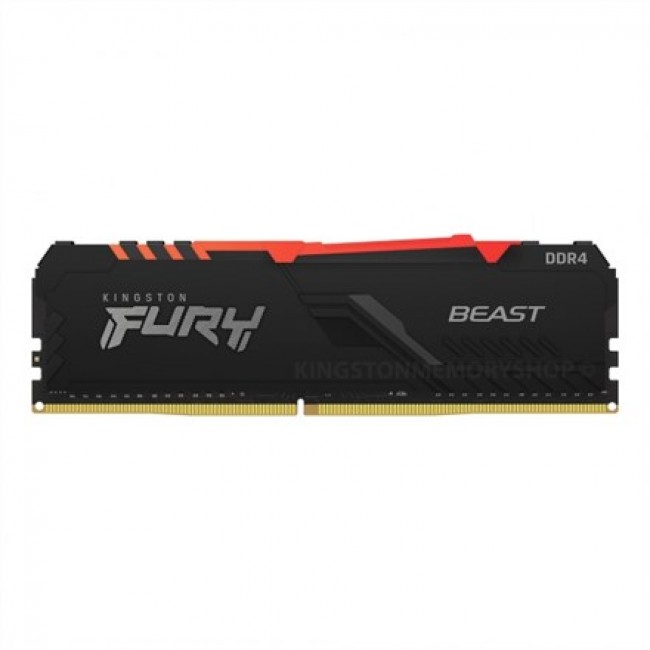 Kingston Technology FURY Beast 16GB 3200MT/s DDR4 CL16 DIMM RGB Kingston Technology FURY Beast 16GB 3200MT/s DDR4 CL16 DIMM RGB