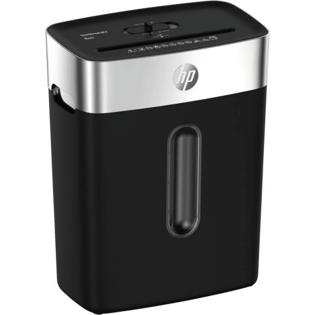 HP OneShred 8CC paper shredder Particle-cut shredding 68 dB 22 cm Black HP OneShred 8CC paper shredder Particle-cut shredding 68 dB 22 cm Black