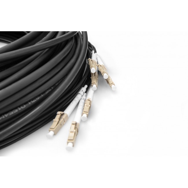 Digitus Pre-assembled Fiberglass Universal Breakout Cable, Multi Mode OM4, 8 Fibers, LC/UPC - LC/UPC