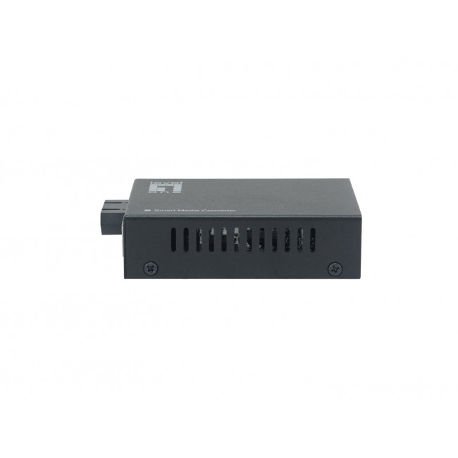 LevelOne Smart Gigabit RJ45-SC Media Converter, Single-Mode Fiber, 1310nm, 20km, Compatible with 19-inch rack-mountable chassis LevelOne Smart Gigabit RJ45-SC Media Converter, Single-Mode Fiber, 1310nm, 20km, Compatible with 19-inch rack-mountable chassis