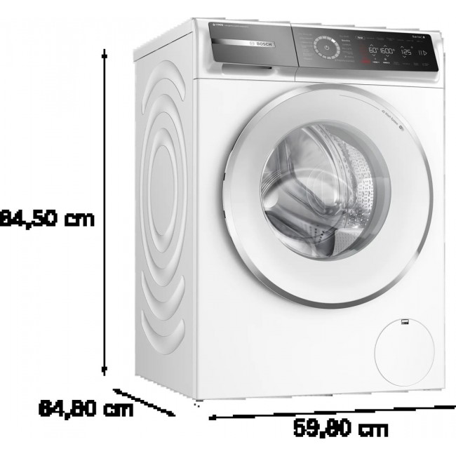 Bosch Serie 8 WGB256A9NL washing machine Front-load 10 kg 1600 RPM White