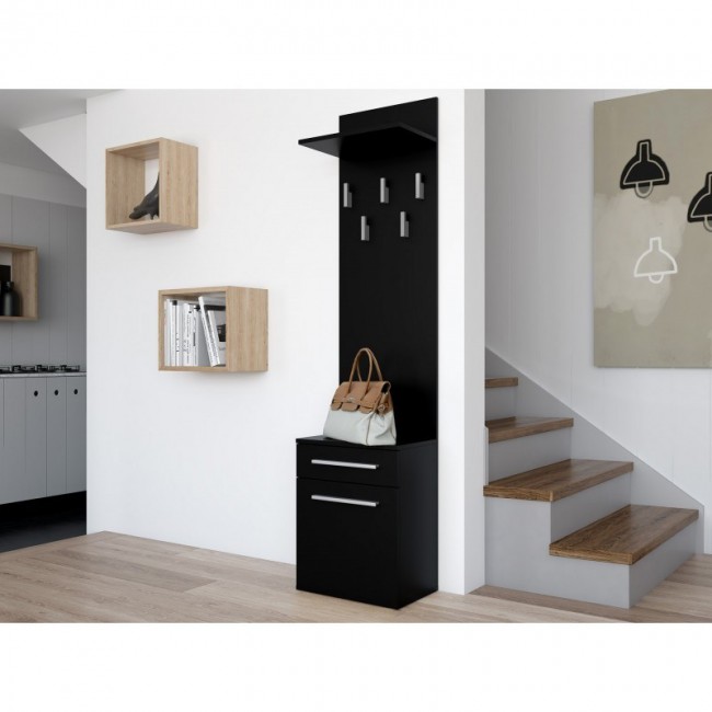 Topeshop DUO WIESZAK CZER clothing hanger Black Topeshop DUO WIESZAK CZER clothing hanger Black