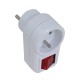 Esperanza ELK301W Electrical Splitter 1 socket Switch White Esperanza ELK301W Electrical Splitter 1 socket Switch White