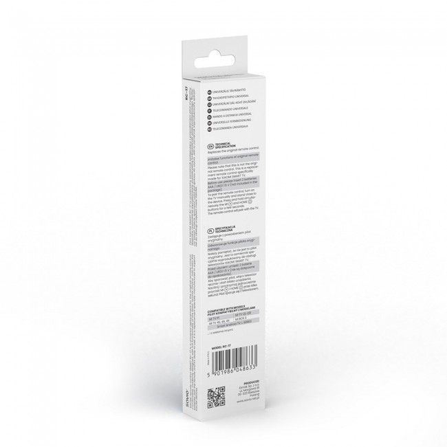 Savio SAVPILOTRC17 XIAOMI remote control IR/Bluetooth TV Press buttons