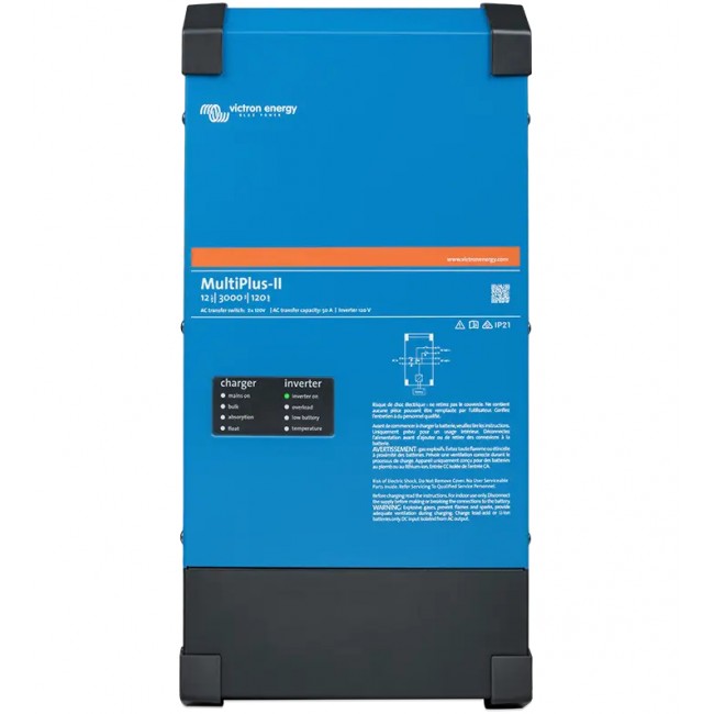 Victron Energy MultiPlus-II power adapter/inverter Indoor 3000 W Black, Blue