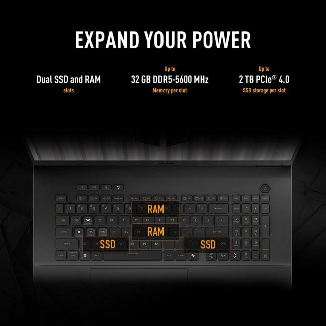 ASUS TUF Gaming A18 FA808UM-S9058 AMD Ryzen 7 260 Laptop 45.7 cm (18 ASUS TUF Gaming A18 FA808UM-S9058 AMD Ryzen 7 260 Laptop 45.7 cm (18