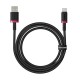 Baseus Dura USB Type A to Type C 60 W fast charging cable 1 m Black, Red Baseus Dura USB Type A to Type C 60 W fast charging cable 1 m Black, Red
