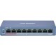 Hikvision DS-3E0109P-E/M(B) network switch Unmanaged L2 Fast Ethernet (10/100) Power over Ethernet (PoE) Blue