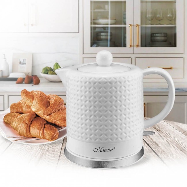 Feel-Maestro MR067 electric kettle 1.2 L 1200 W White