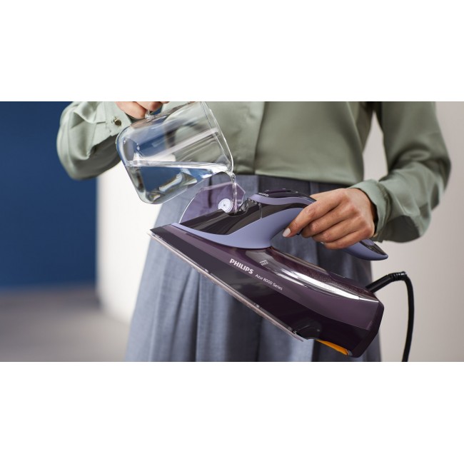 Philips | DST8021/30 | Steam Iron | Continuous steam 55 g/min | Steam boost performance 240 g/min | Purple Philips | DST8021/30 | Steam Iron | Continuous steam 55 g/min | Steam boost performance 240 g/min | Purple