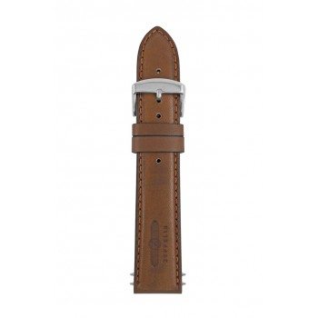 Zeppelin leather strap brown, 22 mm