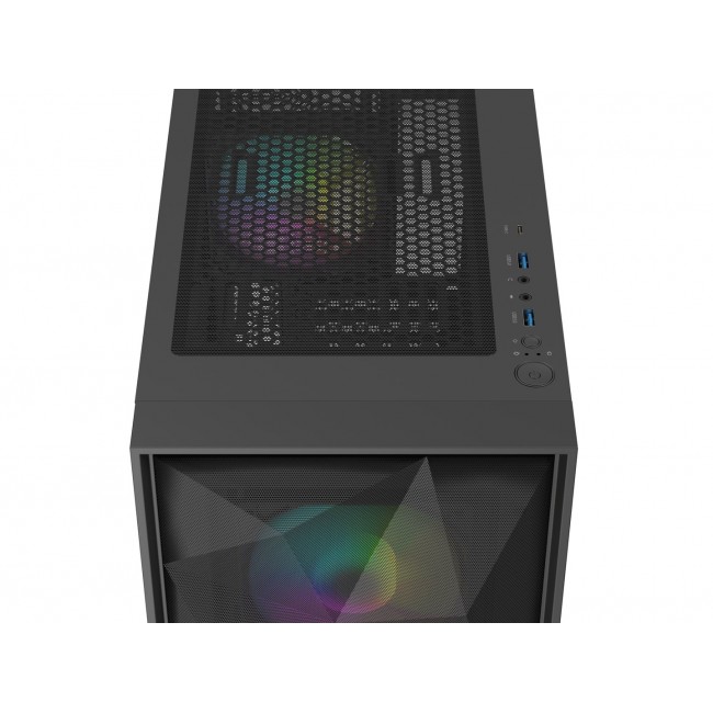 GENESIS DIAXID 605 ARGB MIDI TOWER CASE WITH USB-C WINDOW BLACK