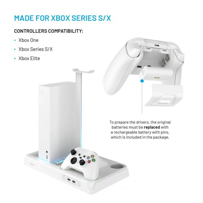 FIXED Multifunctional Station for Xbox Series X and S, white FIXED Multifunctional Station for Xbox Series X and S, white