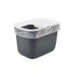 SAVIC HOP Anthracite with White Lid Cat Litter Tray 58.5x39x39.5 cm 1 pc.