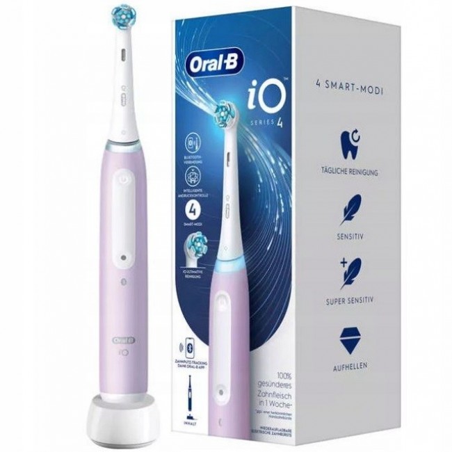 Braun Oral-b iO4 lavender electric toothbrush Braun Oral-b iO4 lavender electric toothbrush