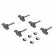 Round aluminium shower stool
