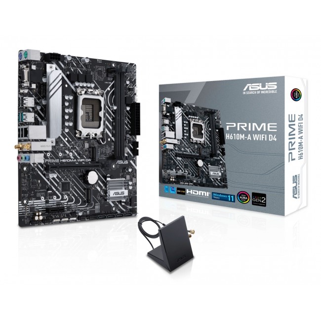 ASUS PRIME H610M-A WIFI D4 Intel H610 LGA 1700 micro ATX ASUS PRIME H610M-A WIFI D4 Intel H610 LGA 1700 micro ATX