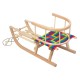 GreenBlue wooden sled, backrest, fabric seat, cord, up to 100 kg, GB154 GreenBlue wooden sled, backrest, fabric seat, cord, up to 100 kg, GB154