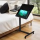 Maclean mobile desk/laptop stand, black, height adjustment 59-89cm, max. 30kg , MC-121 B