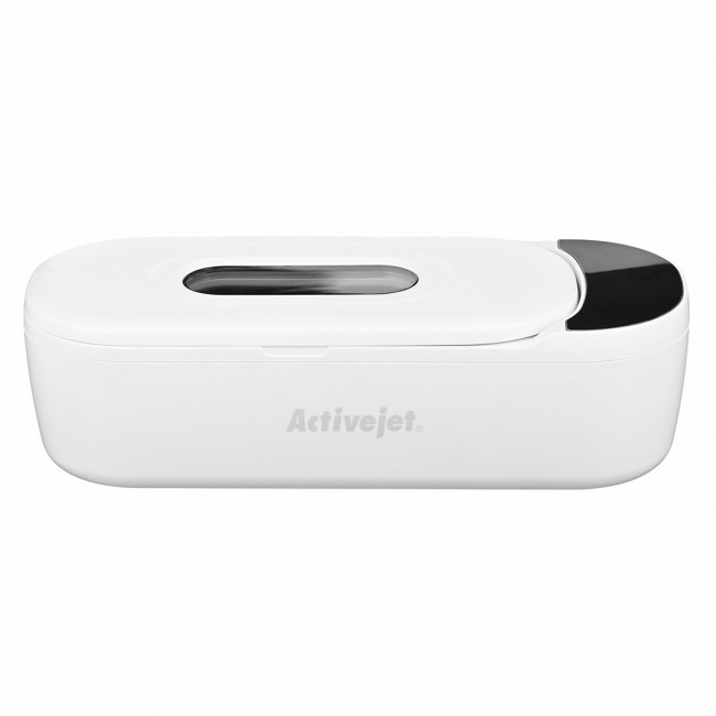 Ultrasonic UV cleaner, Activejet AUC-200, for dentures, glasses and jewelry, white