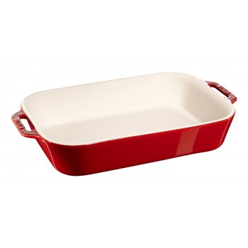 Staub Rectangular Ceramic Platter - 4.5 ltr, Red