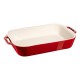 Staub Rectangular Ceramic Platter - 4.5 ltr, Red