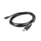 LANBERG USB CABLE 2.0 MINI AM-BM5P 1.8M, BLACK CA-USBK-10CC-0018-BK