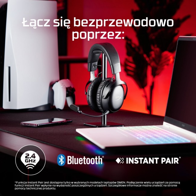 HyperX Cloud III S Wireless - Gaming Headset (Black)