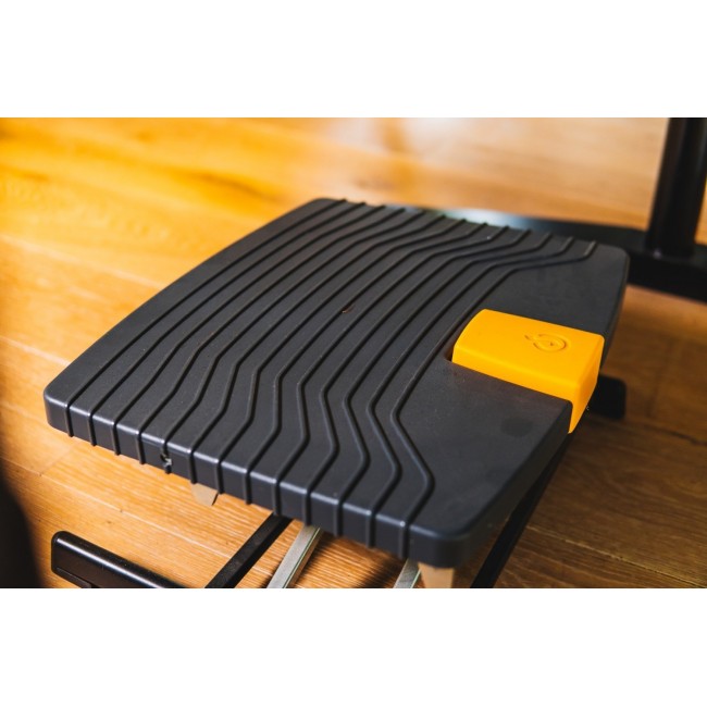 BakkerElkhuizen Pro 959 Footrest Black, Gray, Orange