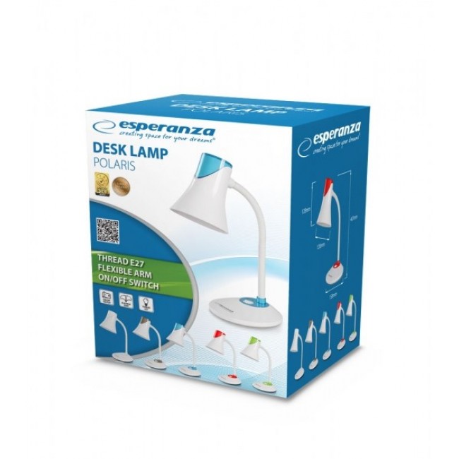 Esperanza POLARIS table lamp E27 12 W LED White