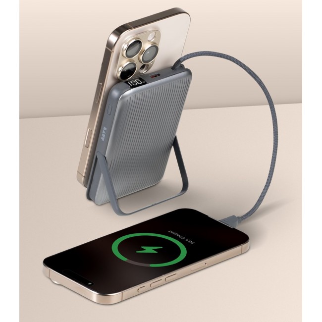LAUT WW-T185ALF 10000 mAh Wireless charging Grey, Silver LAUT WW-T185ALF 10000 mAh Wireless charging Grey, Silver