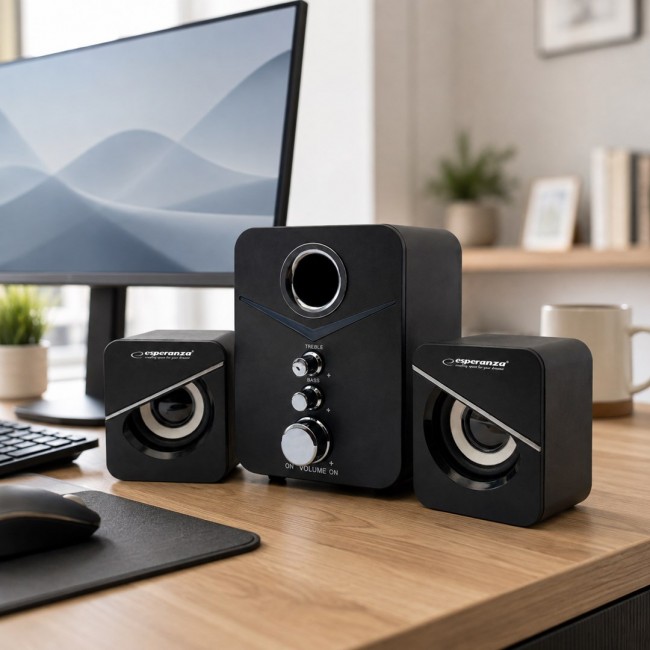Esperanza EP153 USB 2.1 Speaker Set 6 W Black Esperanza EP153 USB 2.1 Speaker Set 6 W Black