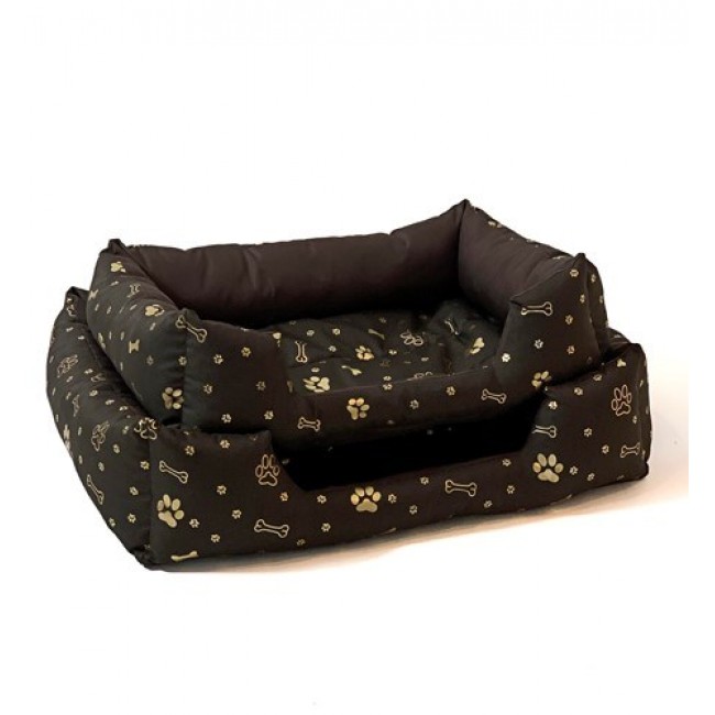 GO GIFT Dog bed XXL - brown - 90x63x16 cm