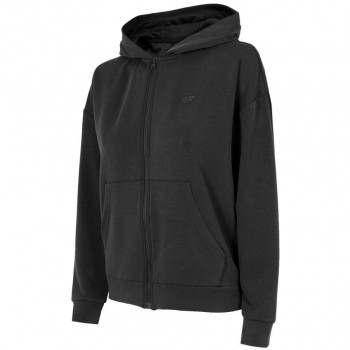 Women's sweatshirt 4F deep black H4Z22 BLD041 20S L